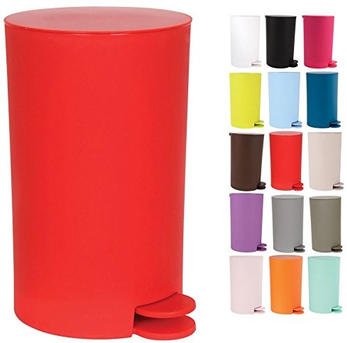 MSV Osaki śmietnik łazienkowy, czerwony, 30 x 20 x 15 cm 141777