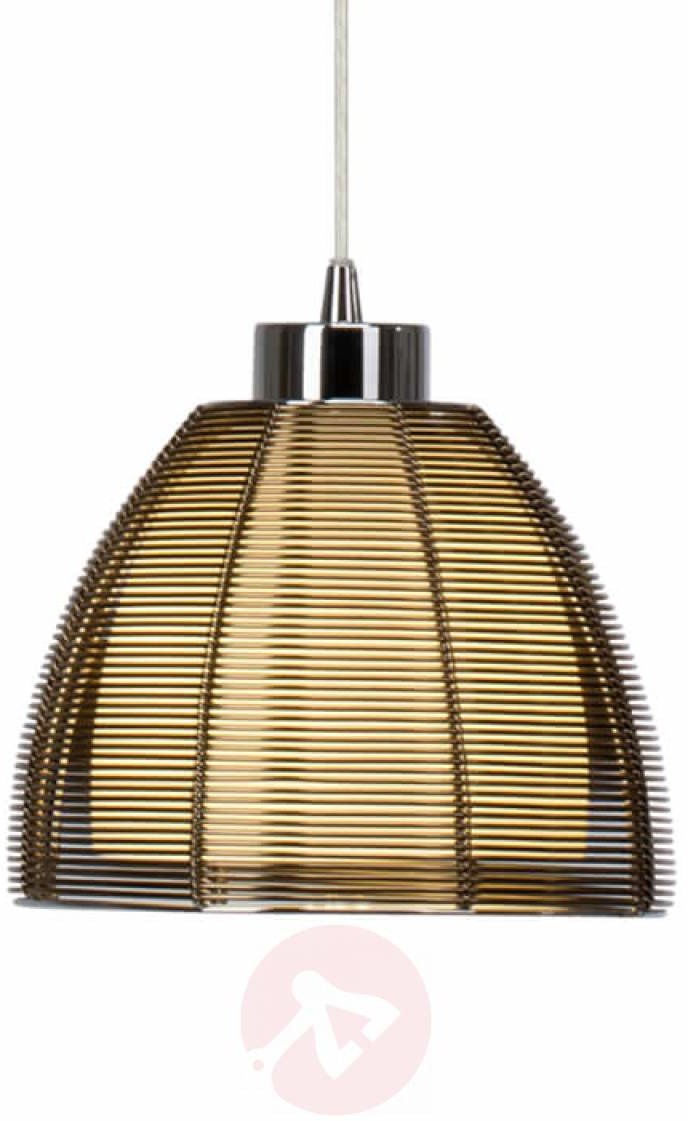 Brilliant Oświetlenie Relax Lampa Wisząca Chrom, Brązowy, 1-punktowy 61170/53