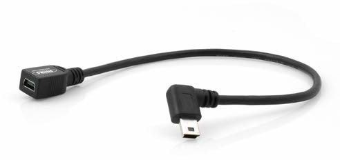 System-S Mini USB wtyczka kątowa Wtyczka na gniazdo mini USB kabel do transmisji danych i ładowania 25 cm