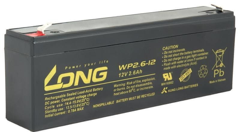 Long Akumulator 12V 2,6Ah F1 WP2.6 12)