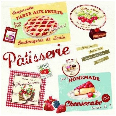 Nuova R2S Easy life SERWETKI PAPIEROWE - Patisserie - Vintage Aperitif 418 VHCF