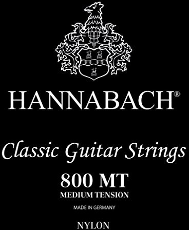 Hannabach Klassik Gita rrensaiten Serie 800 Medium Tension posrebrzana H2