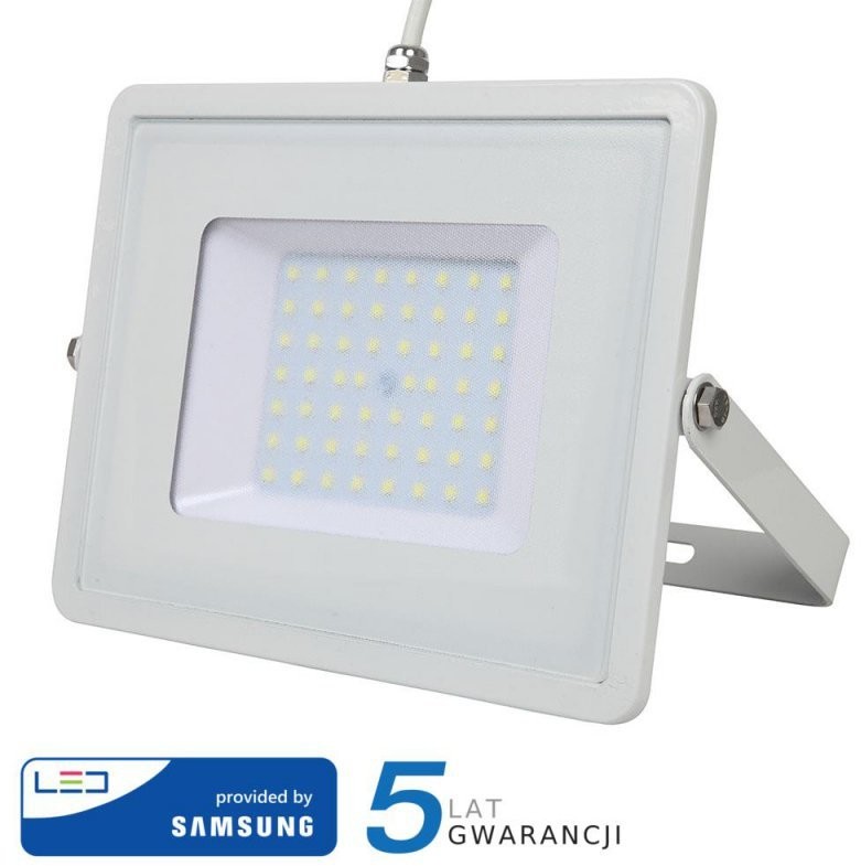 v-tac Projektor LED V-TAC 50W SAMSUNG CHIP Czujnik Ruchu Funkcja Cut-OFF Biały VT-50-S 6400K 4000lm