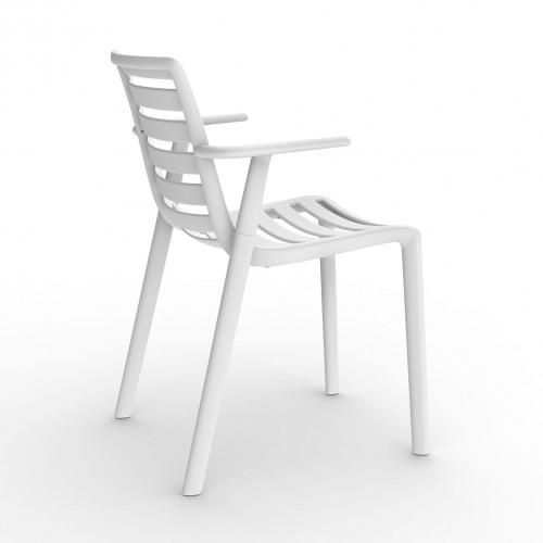 Resol Krzesło Slatkat Arm Bianco 4160