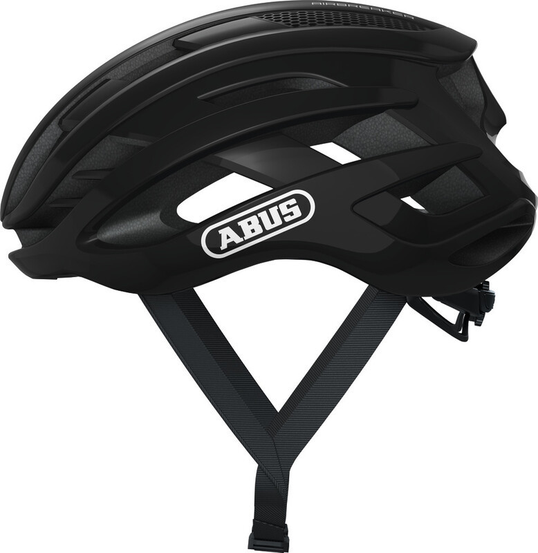 Abus AirBreaker Kask rowerowy, shiny black S | 51-55cm 2021 Kaski szosowe 40275