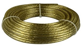 Corderie Italiane Cord Erie italiane 006001300 lina na pranie, mosiądz/stal, 5 MM, 20 m 006001300