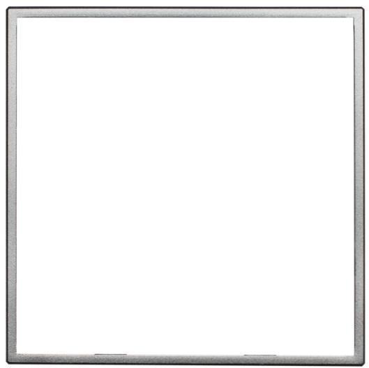 KOS DANTE Zewnętrzna ramka dekoracyjna pojedyncza inox 4541200