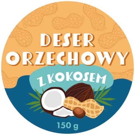 KruKam Deser orzechowy z kokosem 150g