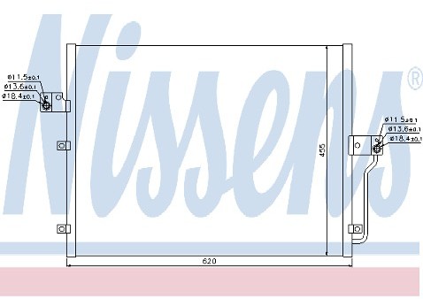 NISSENS Chłodnica klimatyzacji - skraplacz 94859