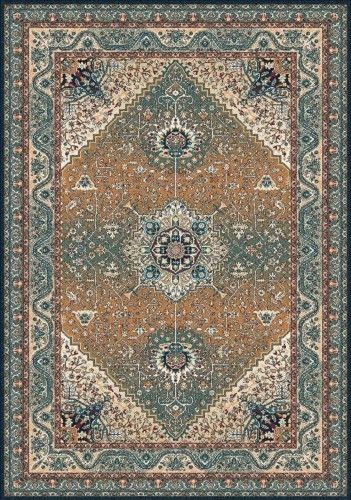 Agnella Brintons Dywan polski Isfahan ARETUZA szmaragd wełna FB13-6776E