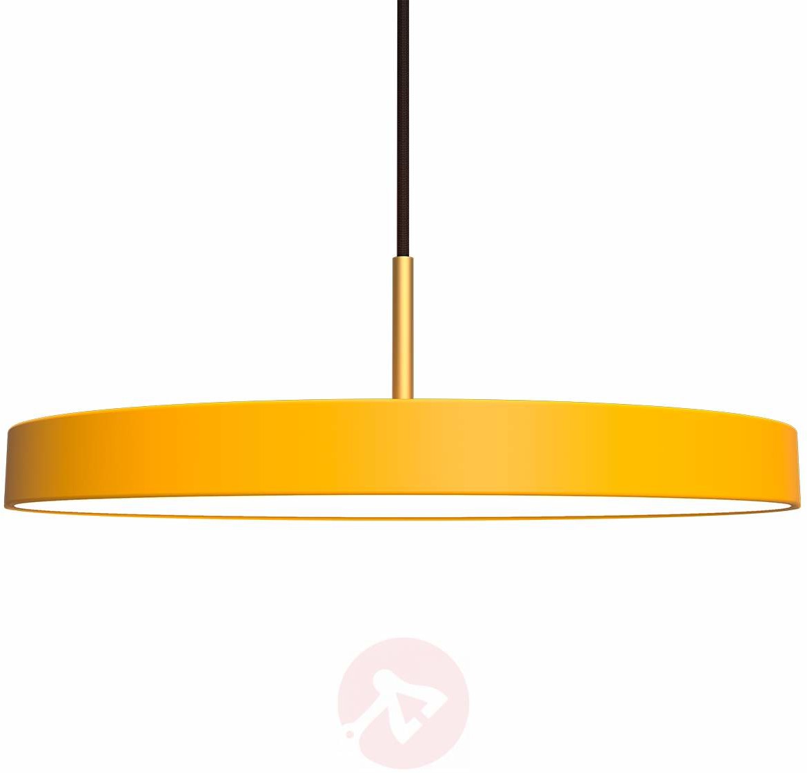 Vita Copenhagen Futurystyczna lampa wisząca LED Asteria, żółta