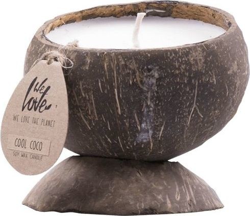 NoName świeca zapachowa Cool Coco 145 ml wegańska brązowo-biała twm_989937