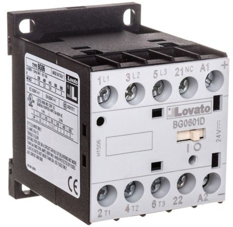 Lovato electric Sp. z o.o. Stycznik mocy 6A 3P 24V DC 0Z 1R 11BG0601D024