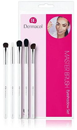 Dermacol Zestaw pędzli kosmetycznych w etui Master Brush Eyeshadow Set)