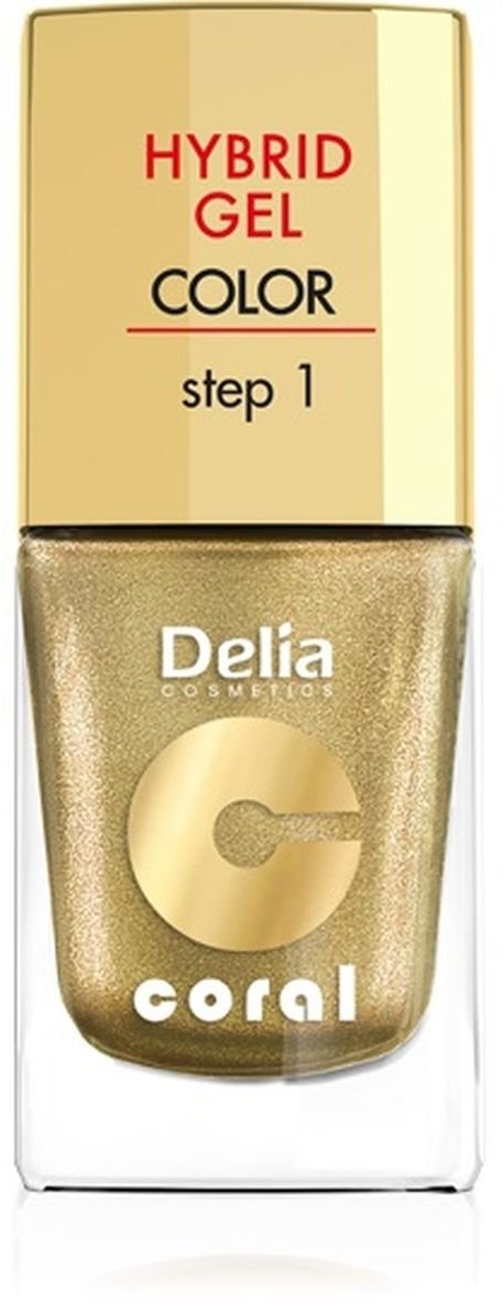 Delia Cosmetics Cosmetics, Coral Hybrid Gel, emalia do paznokci 28, 11 ml