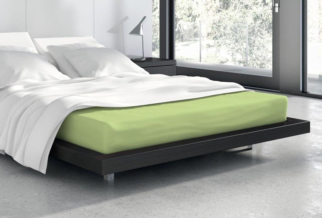 Faro Prześcieradło vanille 180x200+25 frotte gumka zieleń