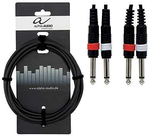 Alpha Audio Alpha audio 190175 Basic Line Twin przewód o długości 3 m, jack mono na jack mono) 190175