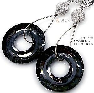 Swarovski Arande długie kolczyki SREBRO kolory 1421909940