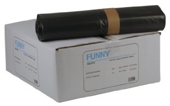 Funny LDPE worki na śmieci, 800 X 1100 MM  Typ 70, niebieski, około 140 L, 1er Pack (1 X 250 sztuk) AG-274