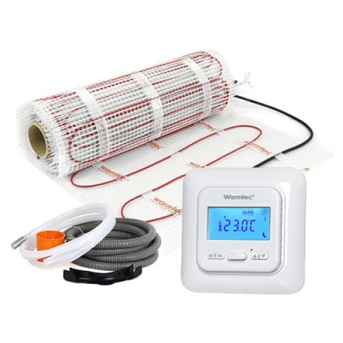 Warmtec Mata grzejna kompletny zestaw Mata + regulator temperatury + akcesoria montażowe DS2-160/T538 IP21 rozmiar 16 m2