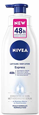 NIVEA Nivea Express balsam do ciała, 3 sztuki, z pompką, do skóry normalnej, 400 ml