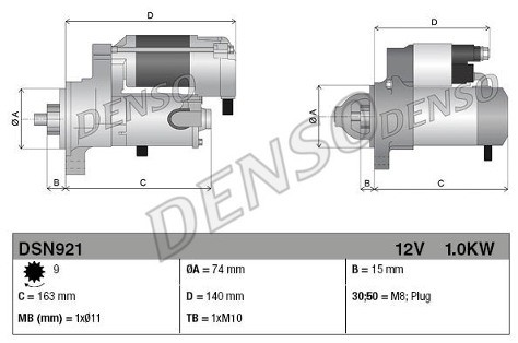 DENSO Rozrusznik DSN921