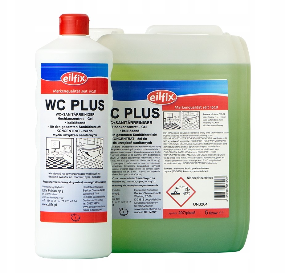 Eilfix Wc Plus żel do czyszczenia sanitariatów 1l