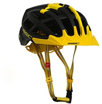 MSC Bikes Kask  HX10 0smbkye MTB-, czarny/żółty, S/M (55 cm  58 cm) HX100SMBKYE