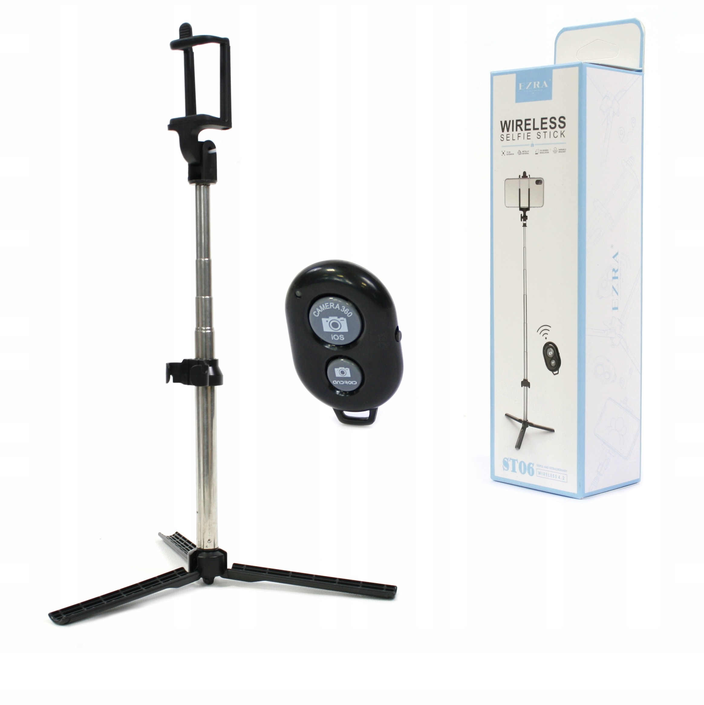 Selfie Stick + Pilot Tripod 3w1 Uchwyt Na Telefon