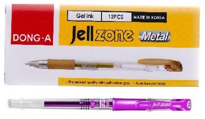 Dong-a Długopis żelowy JELLZONE METALLIC fioletowy WIKR-098753