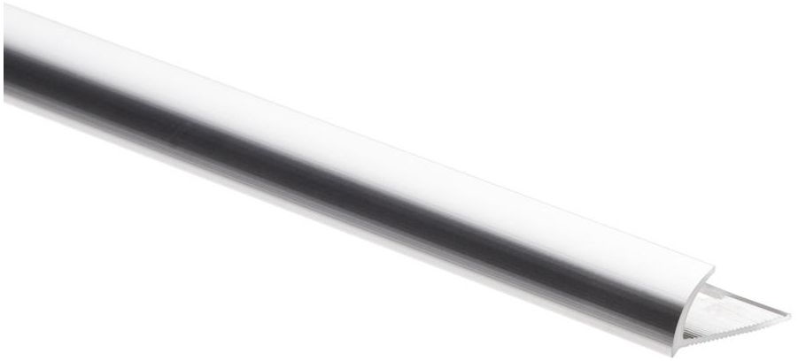 Cezar STANDERS Profil do glaury zewnetrzny półokrągły Aluminium 8 mm / 2.5 m Srebrny