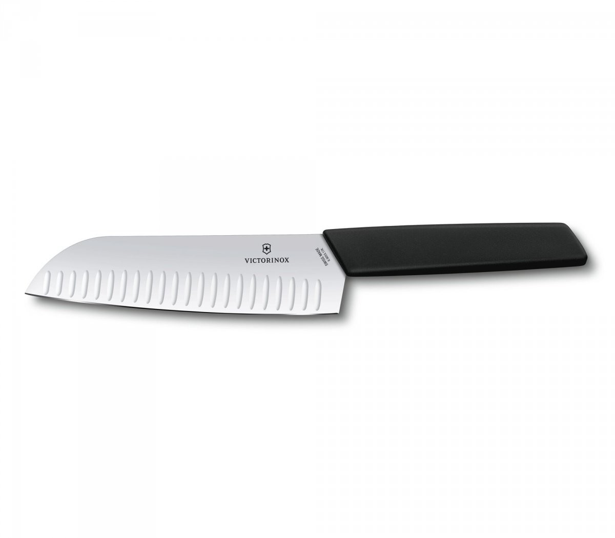 Victorinox Nóż Santoku ostrze ryflowane 17 cm czarny 6.9053.17KB