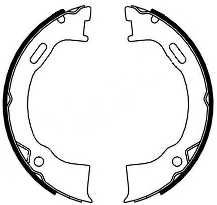 TEXTAR Zesatw szczęk hamulcowych, hamulec postojowy 91071500