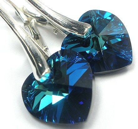 Swarovski piękne kolczyki 21 kolorów srebro