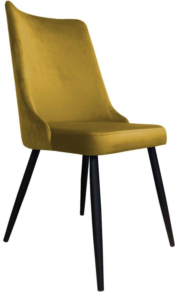 Atos Krzesło CYPRIAN VELVET żółte do salonu VICTOR-MG15