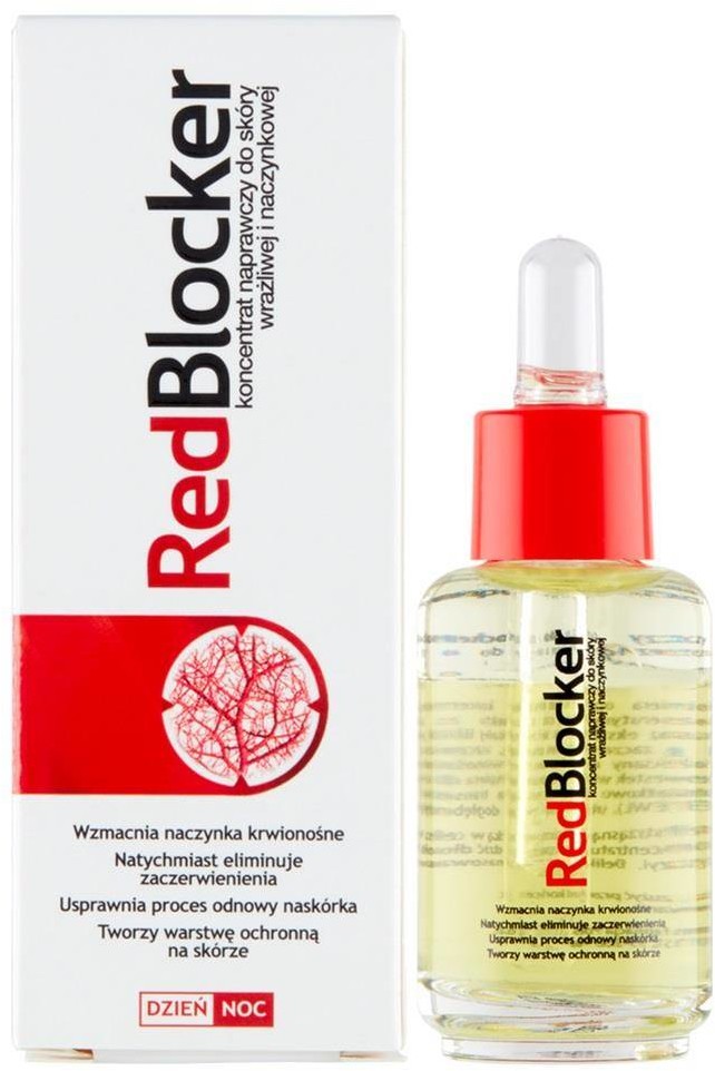 Redblocker Red Blocker Koncentrat naprawczy do skóry wrażliwej i naczynkowej na dzień i na noc 30ml 94933-uniw