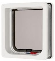 Cat Mate Pet Mate kot z klapą, można zamknąć, z osłoną nawet, biały