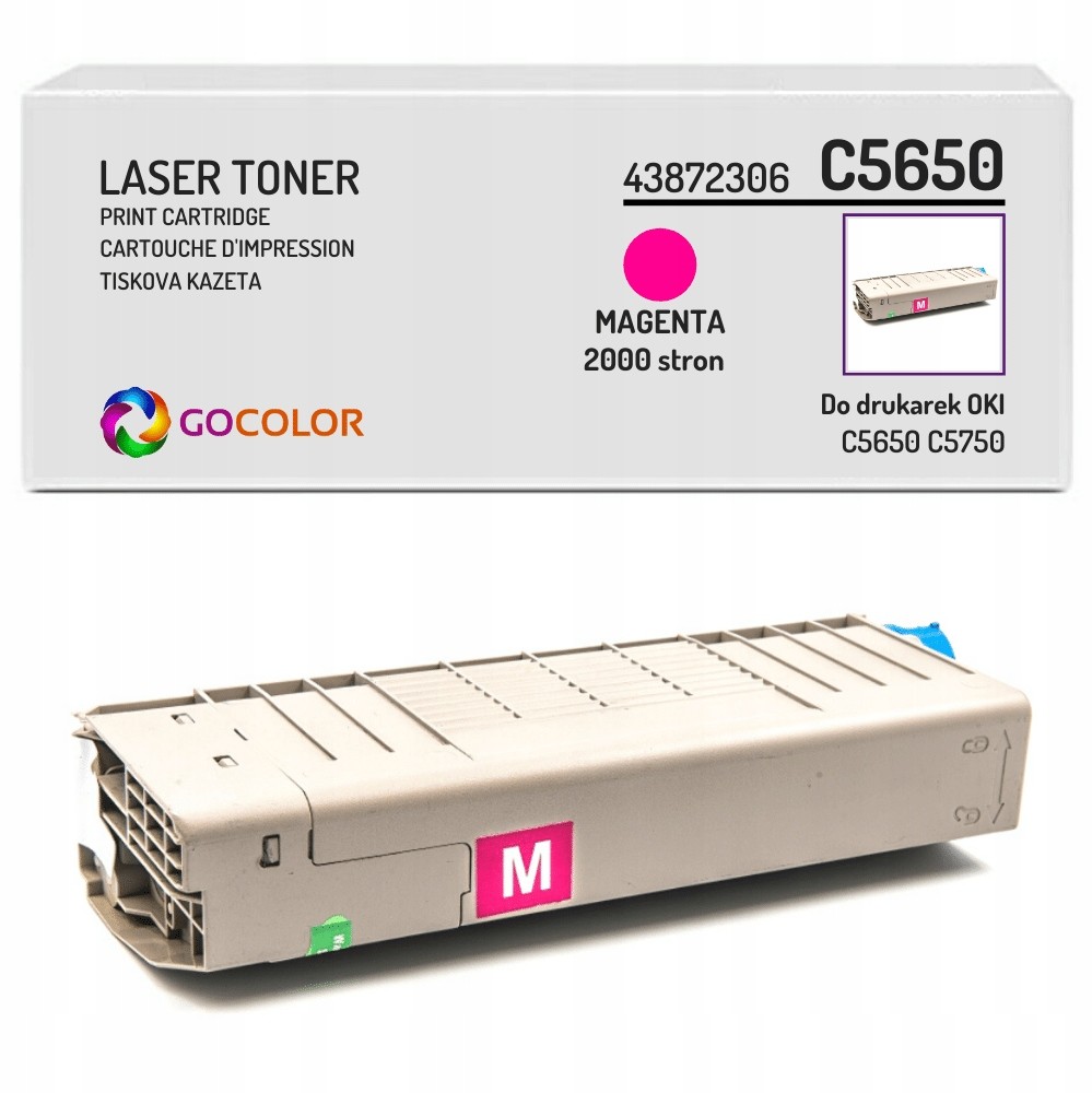 100% nowy toner do Oki C5650n 43872306 Magenta