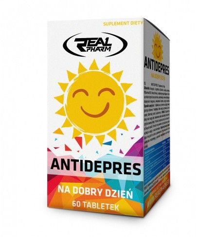 Real Pharm Sklep REAL PHARM ANTIDEPRES 60 TABL B6 B8 inozytol l-tryptofan