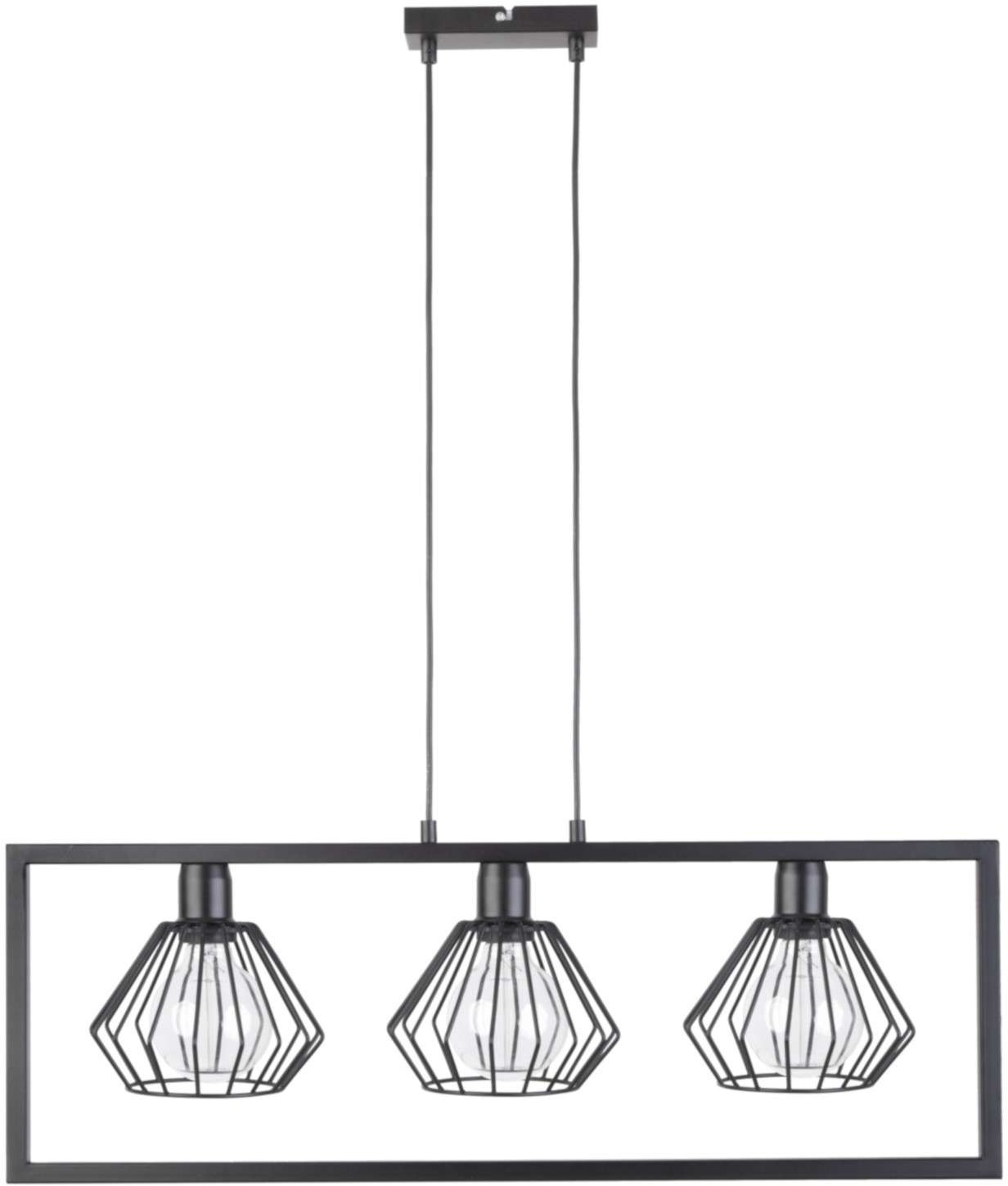 Sigma Saga lampa wisząca 3-punktowa czarna 31618 31618