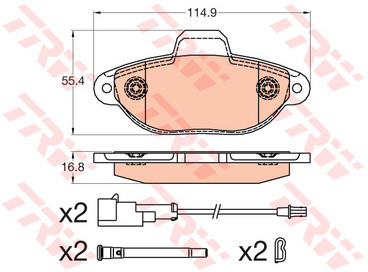 TRW KFZ Ausruestung GmbH) KFZ Ausruestung GmbH) GDB2041 GDB2041