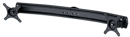 LINDY Modularer Monitorarm für 2 Monitore schwarz gebogen 40957