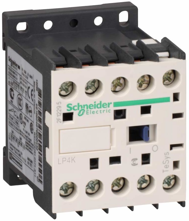 SCHNEIDER Stycznik-mocy-TeSys-K-3P-12A-1NC-cewka-24V-DC-zaciski-skrzynkowe LP4K1201BW3