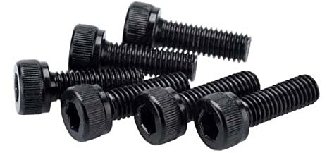 Puig 0146 N blister 6 śrub, M5, 15 mm, czarny 0146N