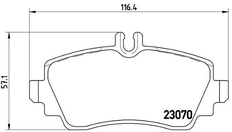 BREMBO Zestaw klocków hamulcowych, hamulce tarczowe P 50 047