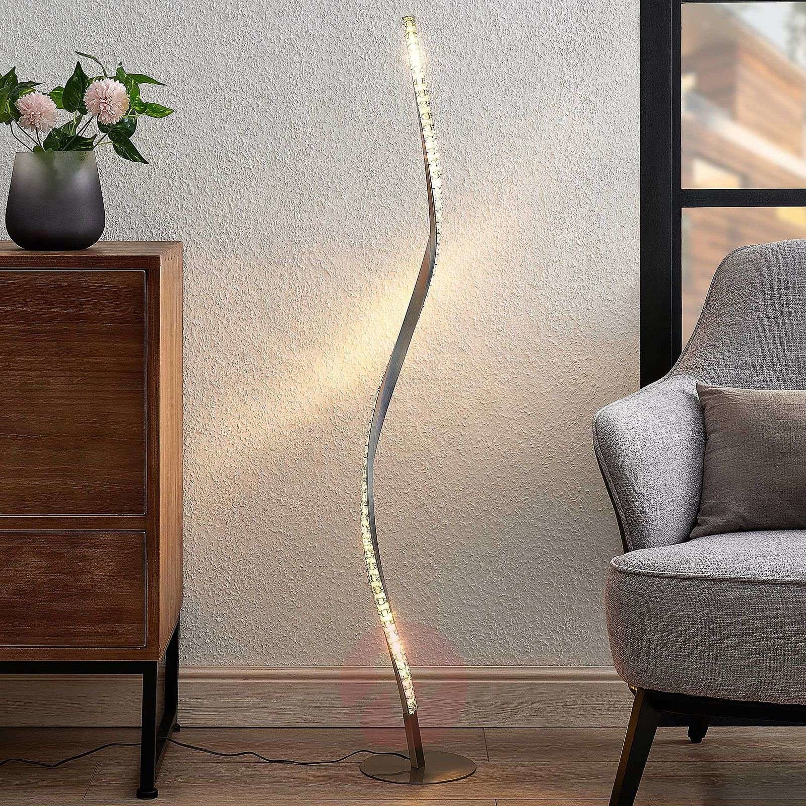 Lindby Lindby Criostal lampa stojąca LED ze zmianą barw