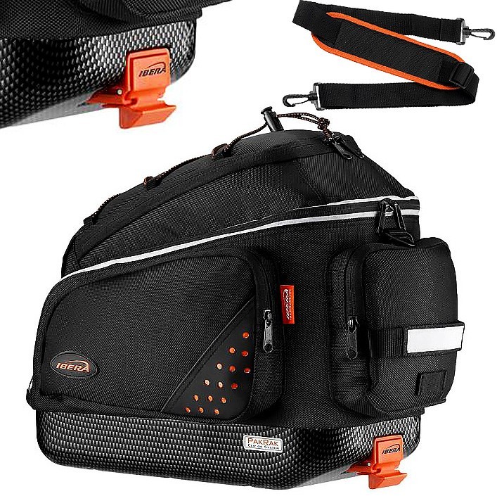 IBERA Sakwa na bagażnik Pakrak Commuter IB-BA11, czarna