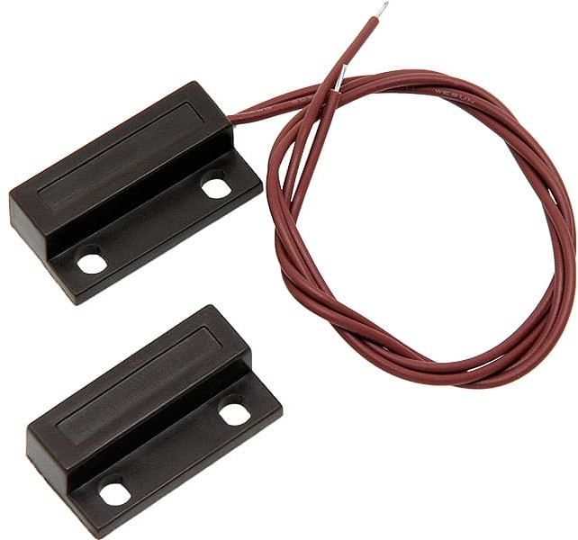 Czujnik drzwiowy kontaktron HO-03B brąz