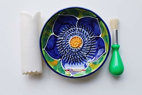 JOSKO Produkte JOSKO 2738 Sofia zestaw talerzy do ścierania, ceramika, fioletowy z zielonym