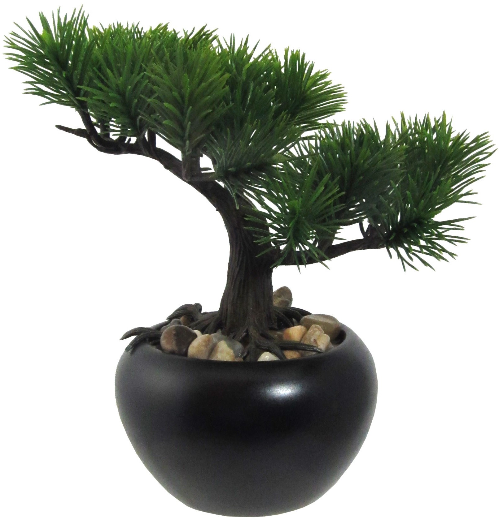 Sztuczne bonsai Sosna w doniczce zielony, 19 cm